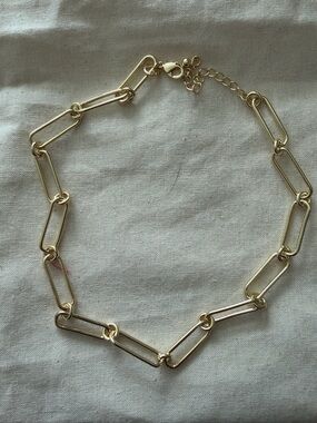 Uncommon James Gold Rectangular Link Necklace